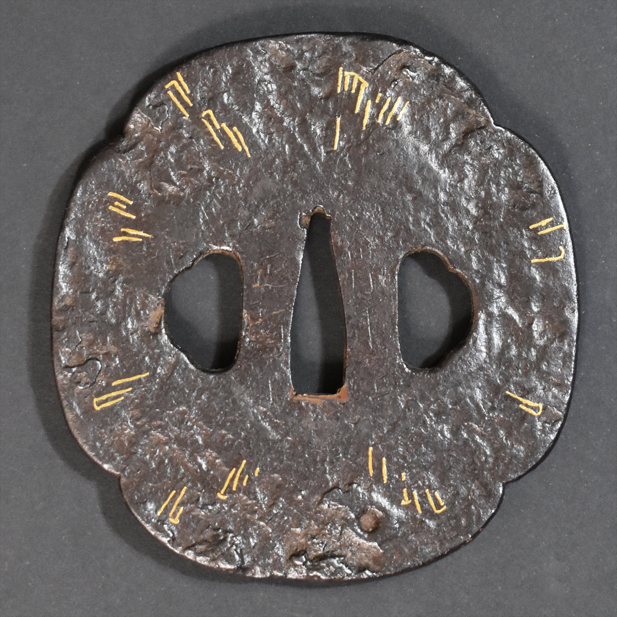 Authentic Japanese TSUBA AIZU SHOAMI 会津正阿弥signed 日足