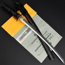 Load image into Gallery viewer, Authentic JAPANESE SAMURAI KATANA SWORD WAKIZASHI FUSAMUNE 総宗 w/NBTHK TOKUBETSU KICHO PAPER w/KOSHIRAE ANTIQUE HITATSURA YAKI 皆焼