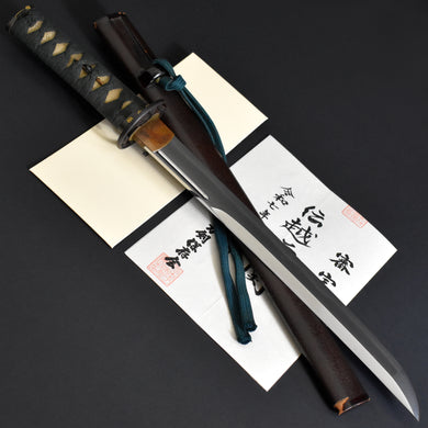 Authentic JAPANESE SAMURAI KATANA SWORD WAKIZASHI ECHIZEN SEKI 越前関 w/NTHK CERTIFICATE w/KOSHIRAE ANTIQUE