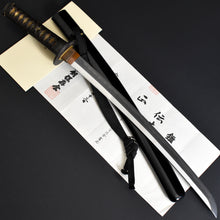 Load image into Gallery viewer, Authentic JAPANESE SAMURAI KATANA SWORD WAKIZASHI JYUMYO 寿命 w/NTHK CERTIFICATE w/KOSHIRAE ANTIQUE