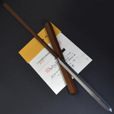 Authentic JAPANESE SAMURAI KATANA SWORD SPEAR OOMI-YARI UJISHIGE 氏繁 w/NBTHK KICHO PAPER w/SHIRASAYA ANTIQUE