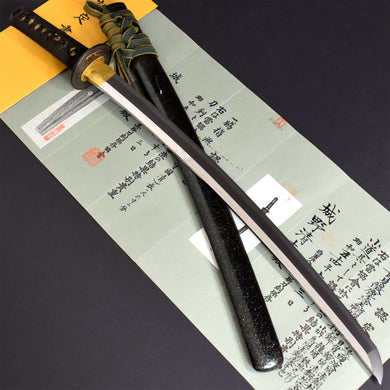 Authentic JAPANESE SAMURAI KATANA SWORD WAKIZASHI KUNIKIYO 國清 w/NBTHK TOKUBETSU KICHO PAPERx2 w/KOSHIRAE ANTIQUE