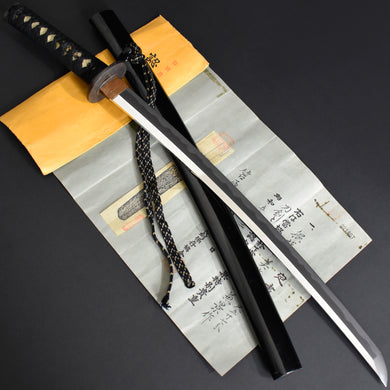 Authentic JAPANESE SAMURAI KATANA SWORD WAKIZASHI KANEKAGE 兼景 signed w/NBTHK TOKUBETSU KICHO PAPER w/KOSHIRAE ANTIQUE