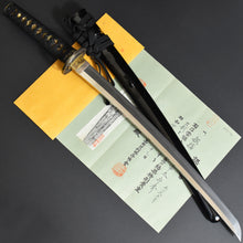 Load image into Gallery viewer, Authentic JAPANESE SAMURAI KATANA SWORD WAKIZASHI MORIHIDE 守秀 signed w/NBTHK TOKUBETSU KICHO PAPER w/KOSHIRAE ANTIQUE