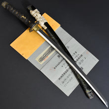 Load image into Gallery viewer, Authentic JAPANESE SAMURAI KATANA SWORD WAKIZASHI TADAHIRO 忠廣 signed w/NBTHK TOKUBETSU KICHO PAPER w/KOSHIRAE ANTIQUE
