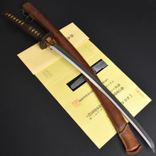 Load image into Gallery viewer, Authentic JAPANESE SAMURAI KATANA SWORD WAKIZASHI 末備前 w/NBTHK HOZON PAPER w/WW2 GUNTO KOSHIRAE and SHIRASAYA ANTIQUE