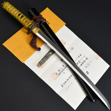 Load image into Gallery viewer, Authentic JAPANESE SAMURAI KATANA SWORD WAKIZASHI JYUMYO 寿命 w/NBTHK KICHO PAPER w/KOSHIRAE ANTIQUE