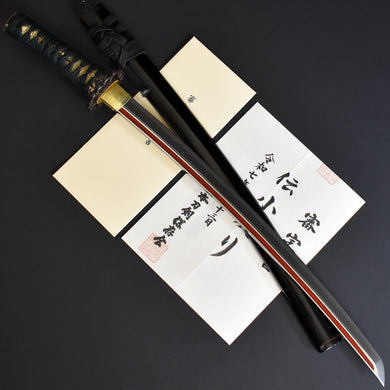 Authentic JAPANESE SAMURAI KATANA SWORD WAKIZASHI KOZORI 小反り w/NTHK CERTIFICATE ANTIQUE