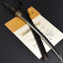 Load image into Gallery viewer, Authentic JAPANESE SAMURAI KATANA SWORD WAKIZASHI UTSU(UDA) 宇津(宇多) w/NBTHK KICHO PAPER w/KOSHIRAE and SHIRASAYA ANTIQUE