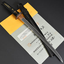 Load image into Gallery viewer, Authentic JAPANESE SAMURAI KATANA SWORD WAKIZASHI IEYASU 家安 signed w/NBTHK TOKUBETSU KICHO PAPER w/KOSHIRAE ANTIQUE