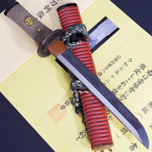 Load image into Gallery viewer, Authentic JAPANESE SAMURAI KATANA SWORD TANTO OWARIZEKI 尾張関 w/NBTHK HOZON PAPER ANTIQUE