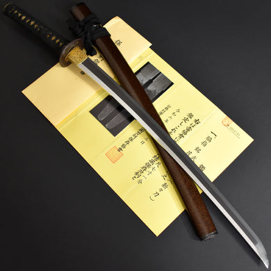 Authentic JAPANESE SAMURAI KATANA SWORD WAKIZASHI MUNEKUNI 宗国 signed w/NBTHK HOZON PAPER ANTIQUE