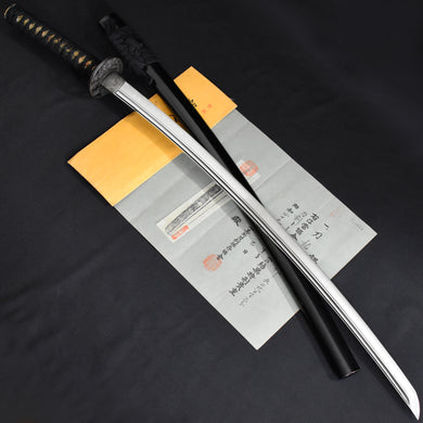 Authentic NIHONTO JAPANESE SAMURAI LONG SWORD KATANA FUYUHIRO 冬廣 signed w/NBTHK TOKUBETSU KICHO PAPER w/KOSHIRAE ANTIQUE