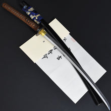 Load image into Gallery viewer, Authentic JAPANESE SAMURAI KATANA SWORD WAKIZASHI CHIGO SWORD 稚児刀 JYUMYO 寿命 w/NTHK CERTIFICATE w/KOSHIRAE ANTIQUE
