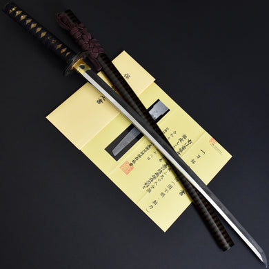 Authentic NIHONTO JAPANESE SAMURAI LONG SWORD KATANA YOSHIKUNI 吉國 signed w/NBTHK HOZON PAPER w/KOSHIRAE ANTIQUE