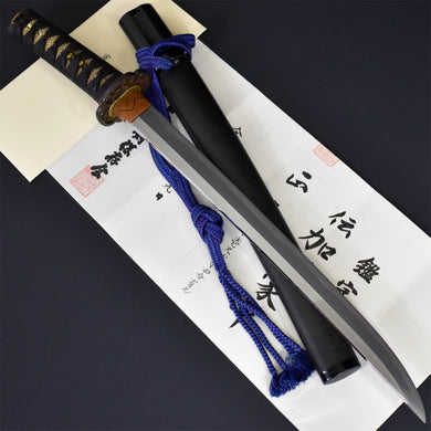 Authentic JAPANESE SAMURAI KATANA SWORD WAKIZASHI IEHIRA 家平 w/NTHK CERTIFICATE w/KOSHIRAE ANTIQUE