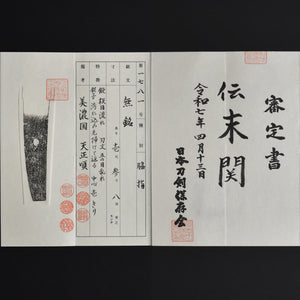 Authentic JAPANESE SAMURAI KATANA SWORD WAKIZASHI SUE SEKI 末関 w/NTHK CERTIFICATE w/KOSHIRAE ANTIQUE