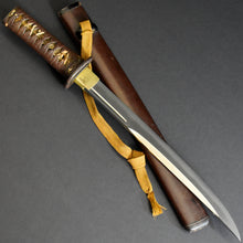 Load image into Gallery viewer, Authentic JAPANESE SAMURAI KATANA SWORD TANTO NAOMASA 直正 w/NBTHK KICHO PAPER ANTIQUE