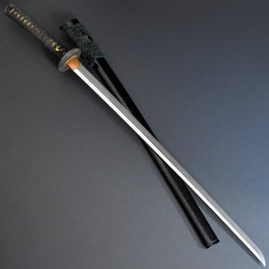 Authentic NIHONTO JAPANESE SAMURAI LONG SWORD KATANA YASUHIRO 康廣 w/NTHK CERTIFICATE w/KOSHIRAE ANTIQUE