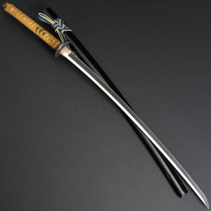 Authentic NIHONTO JAPANESE SAMURAI LONG SWORD KATANA MASAYOSHI 正吉 signed w/NBTHK KICHO PAPER w/KOSHIRAE ANTIQUE