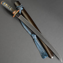 Load image into Gallery viewer, Authentic JAPANESE SAMURAI KATANA SWORD WAKIZASHI SUE SEKI 末関 w/NTHK CERTIFICATE w/KOSHIRAE ANTIQUE