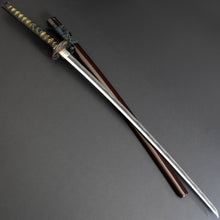 Load image into Gallery viewer, Authentic NIHONTO JAPANESE SAMURAI LONG SWORD KATANA KANETSUNE 兼常 w/NBTHK KICHO PAPER w/KOSHIRAE and SHIRASAYA ANTIQUE 72.4cm