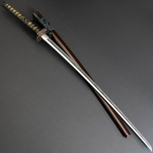 Authentic NIHONTO JAPANESE SAMURAI LONG SWORD KATANA KANETSUNE 兼常 w/NBTHK KICHO PAPER w/KOSHIRAE and SHIRASAYA ANTIQUE 72.4cm