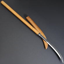 Load image into Gallery viewer, Authentic JAPANESE SAMURAI KATANA SWORD NAGINATA JYUMYOU 寿命 w/NTHK CERTIFICATE w/SHIRASAYA ANTIQUE