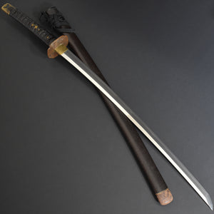 Authentic NIHONTO JAPANESE SAMURAI LONG SWORD KATANA YASUKUNI 安国 signed w/NBTHK TOKUBETSU KICHO PAPER w/KOSHIRAE and SHIRASAYA ANTIQUE