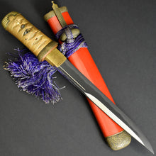Load image into Gallery viewer, Authentic JAPANESE SAMURAI KATANA SWORD TANTO KANESHIGE 包重 w/NTHK CERTIFICATE ANTIQUE