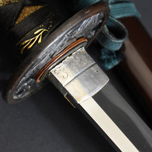 Load image into Gallery viewer, Authentic NIHONTO JAPANESE SAMURAI LONG SWORD KATANA KANETSUNE 兼常 w/NBTHK KICHO PAPER w/KOSHIRAE and SHIRASAYA ANTIQUE 72.4cm
