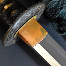 Load image into Gallery viewer, Authentic NIHONTO JAPANESE SAMURAI LONG SWORD KATANA YASUHIRO 康廣 w/NTHK CERTIFICATE w/KOSHIRAE ANTIQUE