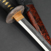 Load image into Gallery viewer, Authentic JAPANESE SAMURAI KATANA SWORD WAKIZASHI SUE UDA 末宇多 w/NBTHK KICHO PAPER w/KOSHIRAE ANTIQUE