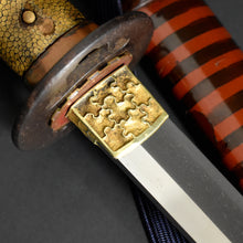 Load image into Gallery viewer, Authentic JAPANESE SAMURAI KATANA SWORD WAKIZASHI SUE-MIHARA 末三原 w/NBTHK KICHO PAPER w/KOSHIRAE ANTIQUE