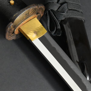 Authentic NIHONTO JAPANESE SAMURAI SWORD WAKIZASHI MORISHIGE 盛重 signed w/NTHK CERTIFICATE w/KOSHIRAE and SHIRASAYA ANTIQUE