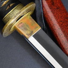 Load image into Gallery viewer, Authentic JAPANESE SAMURAI KATANA SWORD WAKIZASHI TOSHINAGA 壽長 signed w/NBTHK KICHO PAPER w/KOSHIRAE ANTIQUE