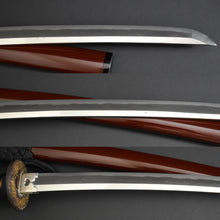 Load image into Gallery viewer, Authentic NIHONTO JAPANESE SAMURAI LONG SWORD KATANA KATSUIE 勝家 w/NBTHK HOZON PAPER w/KOSHIRAE ANTIQUE 72.1cm