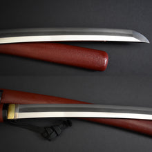 Load image into Gallery viewer, Authentic JAPANESE SAMURAI KATANA SWORD WAKIZASHI YOSHIKUNI 吉國 w/NBTHK KICHO PAPER w/KOSHIRAE ANTIQUE
