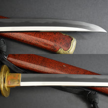 Load image into Gallery viewer, Authentic JAPANESE SAMURAI KATANA SWORD WAKIZASHI TOSHINAGA 壽長 signed w/NBTHK KICHO PAPER w/KOSHIRAE ANTIQUE
