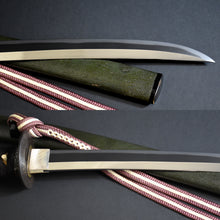 Load image into Gallery viewer, Authentic JAPANESE SAMURAI KATANA SWORD WAKIZASHI KANEOTO 兼音 signed w/NBTHK HOZON PAPER ANTIQUE