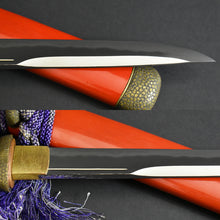 Load image into Gallery viewer, Authentic JAPANESE SAMURAI KATANA SWORD TANTO KANESHIGE 包重 w/NTHK CERTIFICATE ANTIQUE