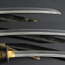 Load image into Gallery viewer, Authentic NIHONTO JAPANESE SAMURAI LONG SWORD KATANA AIZU KAIMIHARA 貝三原 w/NTHK CERTIFICATE w/KOSHIRAE ANTIQUE
