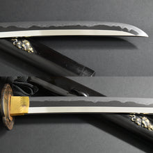 Load image into Gallery viewer, Authentic NIHONTO JAPANESE SAMURAI SWORD WAKIZASHI MORISHIGE 盛重 signed w/NTHK CERTIFICATE w/KOSHIRAE and SHIRASAYA ANTIQUE