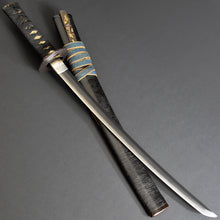 Load image into Gallery viewer, Authentic JAPANESE SAMURAI KATANA SWORD WAKIZASHI JYUMYOU 寿命 signed w/NBTHK HOZON PAPER ANTIQUE