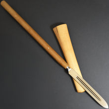 Load image into Gallery viewer, Authentic JAPANESE SAMURAI KATANA SWORD SPEAR YARI MUNEHARU 宗春 signed w/NBTHK KICHO PAPER ANTIQUE