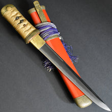 Load image into Gallery viewer, Authentic JAPANESE SAMURAI KATANA SWORD TANTO KANESHIGE 包重 w/NTHK CERTIFICATE ANTIQUE