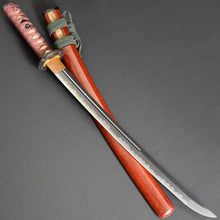 Load image into Gallery viewer, Authentic NIHONTO JAPANESE SAMURAI SWORD WAKIZASHI KANETOYO 兼豊 signed w/NTHK CERTIFICATE w/KOSHIRAE and SHIRASAYA ANTIQUE