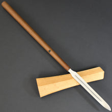 Load image into Gallery viewer, Authentic JAPANESE SAMURAI KATANA SWORD SPEAR YARI KANETSUGU 包次 signed w/NBTHK HOZON PAPER ANTIQUE