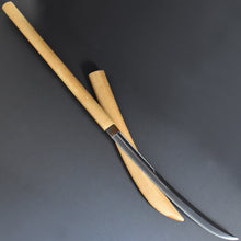 Load image into Gallery viewer, Authentic JAPANESE SAMURAI KATANA SWORD NAGINATA NOBUKUNI 信国 w/NTHK CERTIFICATE w/SHIRASAYA ANTIQUE