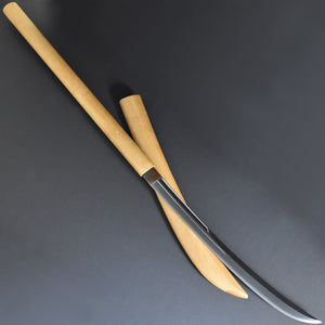 Authentic JAPANESE SAMURAI KATANA SWORD NAGINATA NOBUKUNI 信国 w/NTHK CERTIFICATE w/SHIRASAYA ANTIQUE